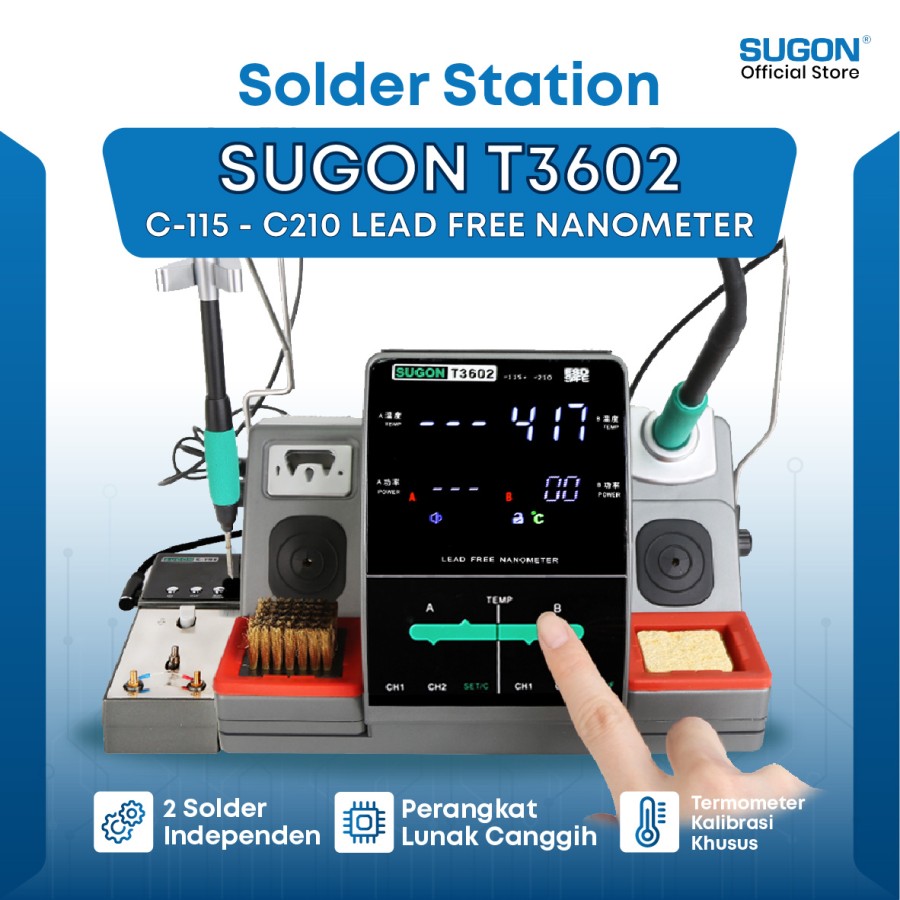 SOLDER STATION SUGON T3602 C-115-C-210