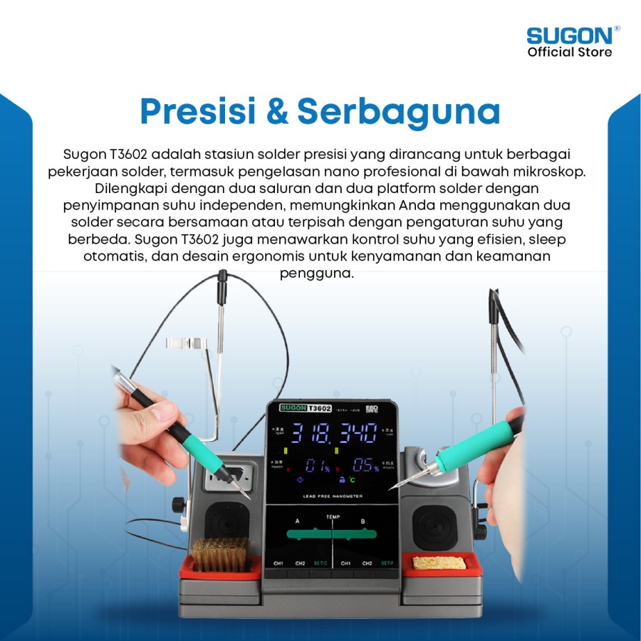 SOLDER STATION SUGON T3602 C-115-C-210 - Gambar 4