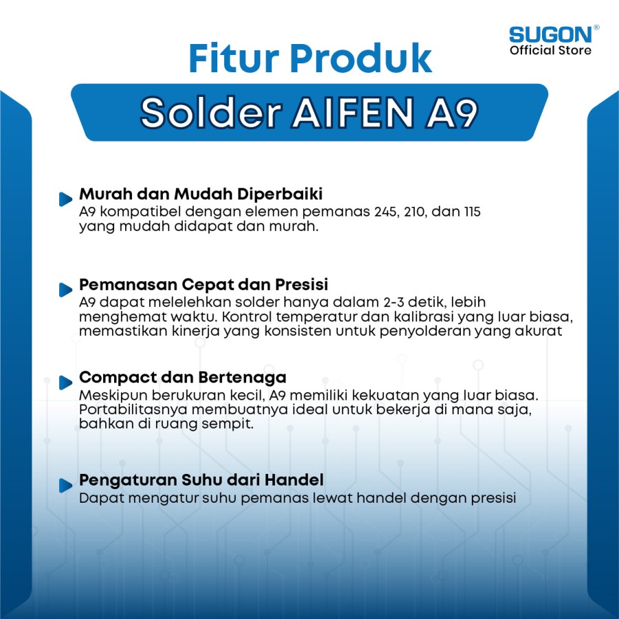 SOLDER STATION AIFEN A9 2023 C210 - Gambar 3